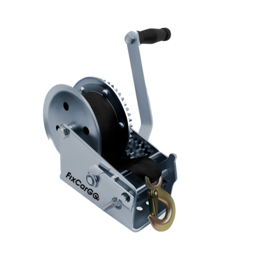 Лебёдка ручная барабанная, 0,55 т. с текстильной лентой 10 м. Лебёдка ручная барабанная, 0,55 т. с текстильной лентой 10 м.